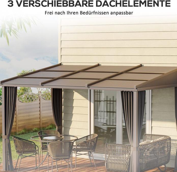 Immagine prodotto Outsunny Pergola (365 cm, 255 cm)