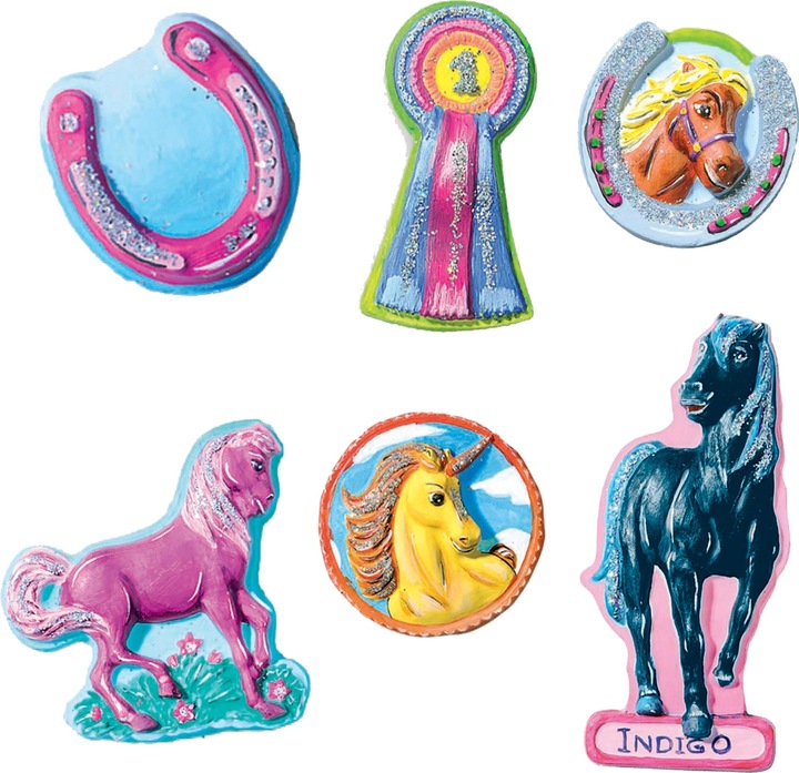 Actual product image Ses Plaster cast and painting - horses