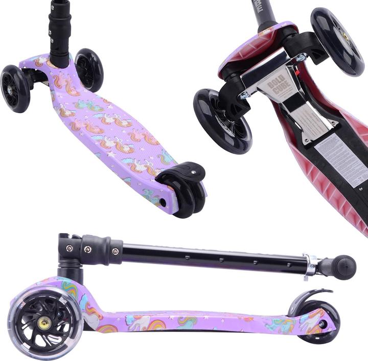 Produktbild Boldcube Grosser 3-Rad-Roller – Einhornland