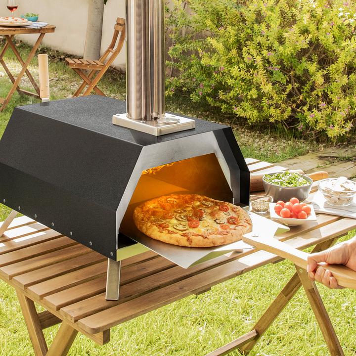 Produktbild InnovaGoods Pelletofen für Pizzas mit Zubehör Pizzahven (Pizzaofen Elektro)