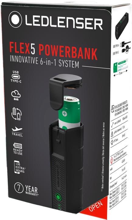 Actual product image Ledlenser Flex 5 (4500 mAh, 16.65 Wh)