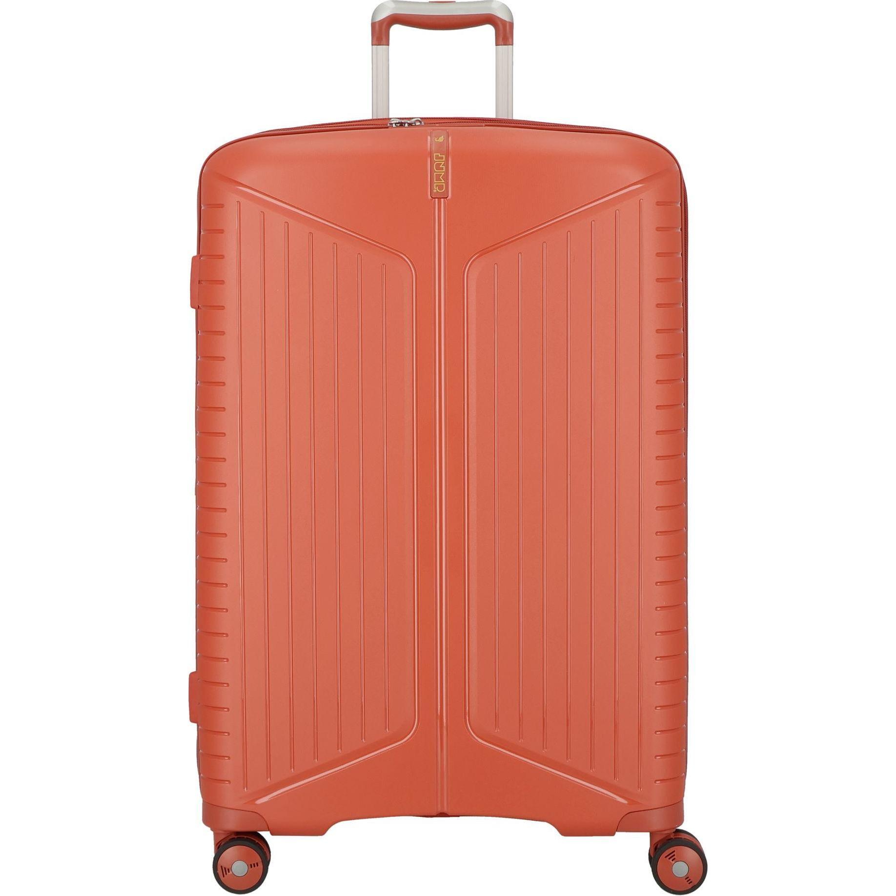 Jump, Koffer, Evae 4 Rollen Trolley 76 cm mit Dehnfalte, Braun, (108 l, XL (ab 115l))