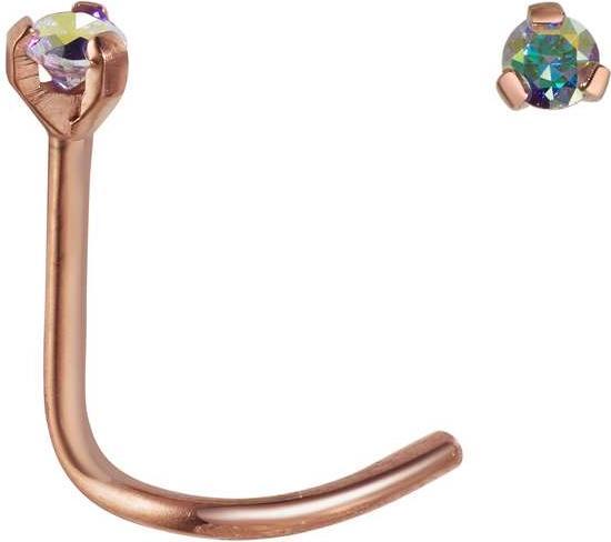 Produktbild Bijouteria Nasenpiercing (Zirkonia, PVD Beschichtung (goldfarbig), Titan)