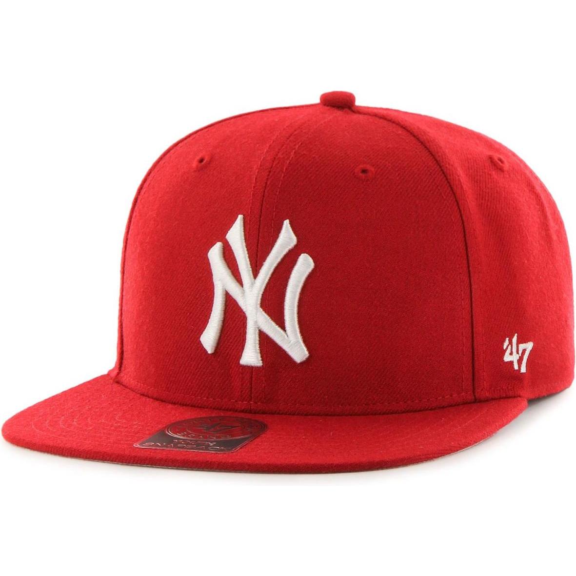 47 Brand, Jungen, Cap, Snapback Kinder Cap - LIL SHOT New York Yankees rot, Rot, (53, 55, 56, 52 C, 54 C)