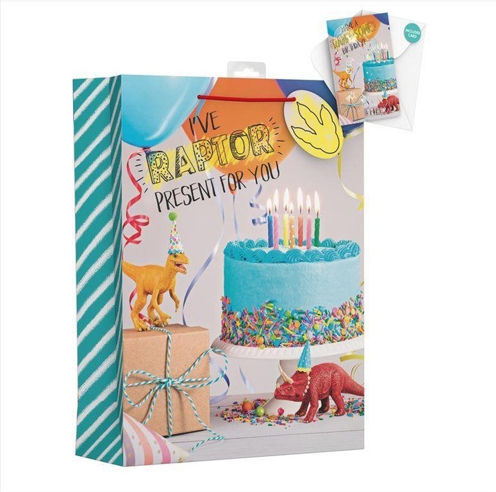 Image du produit Giftmaker Sacs cadeaux dinosaures pack de 6 (Pochette cadeau, 6 x)