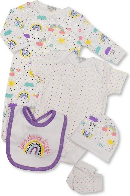 Actual product image Universal Textiles Love Shines Bright romper suit set baby (pack of 5) (68)