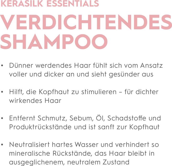 Immagine prodotto Kerasilk Essential - Shampoo ridensificante (250 ml, Shampoo liquido)