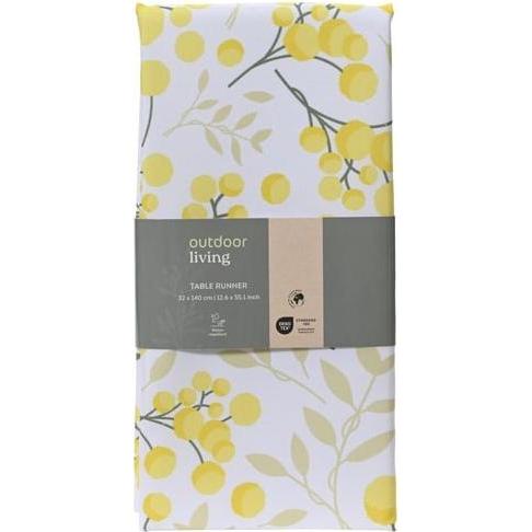 Thumbnail - Outdoor Living, Tischdecke, Tischläufer - gelbe Blumen - ca. 140 x 32 cm