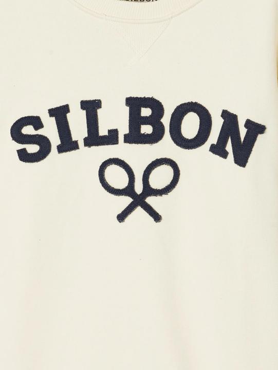 Actual product image Silbon Classic racquet print sweatshirt (L)