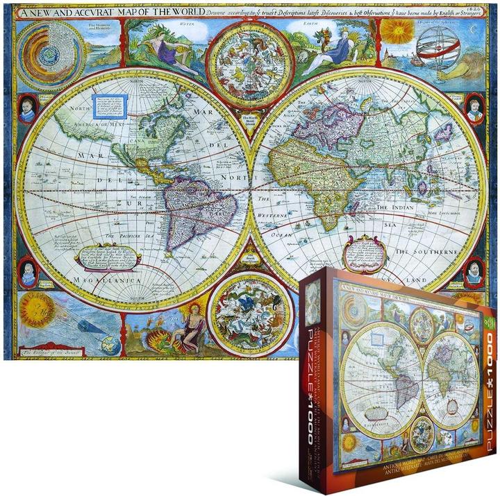 Produktbild Eurographics Antique World Map (1000 Teile)