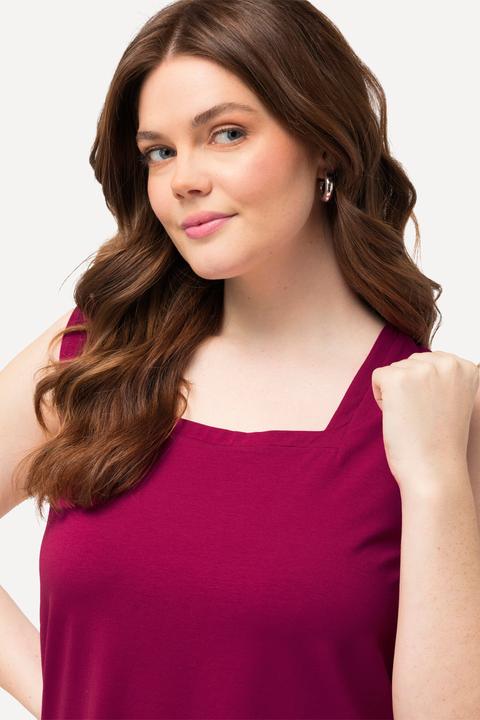 Actual product image Ulla Popken Essential Square Neck Stretch Cotton Tank (42, 44)