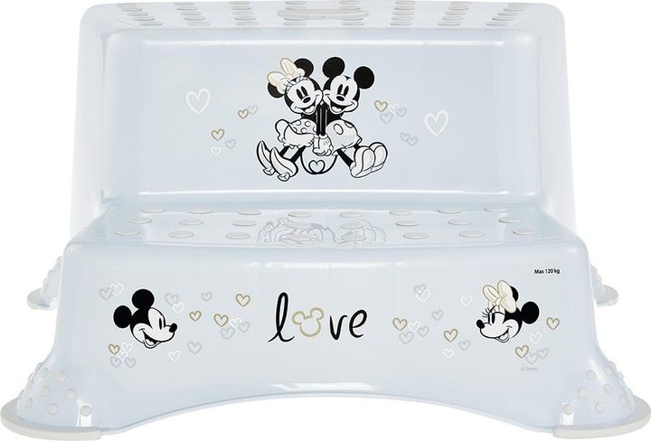 Actual product image keeeper kids step stool "igor mickey", two steps, blue