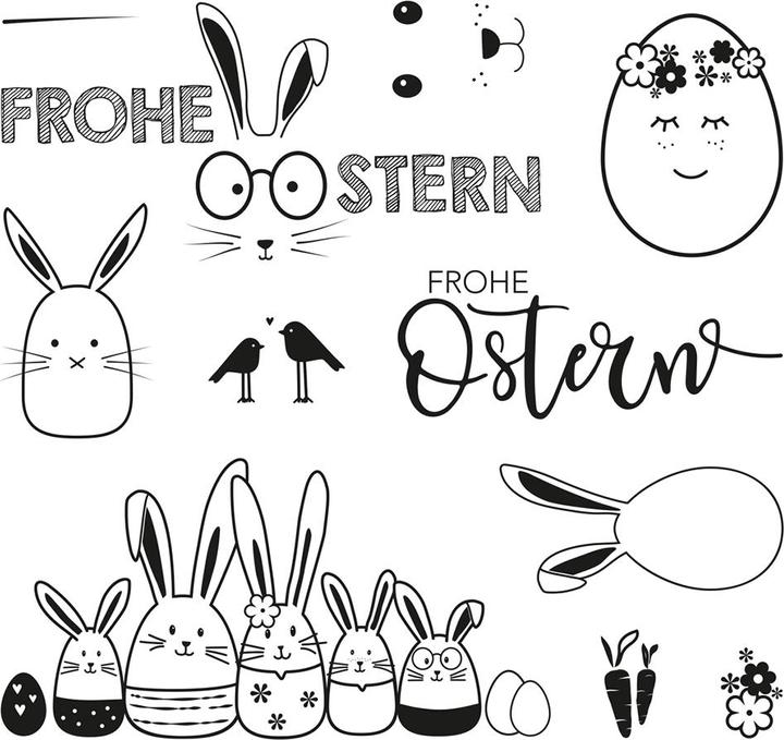 Immagine prodotto Rayher Timbri trasparenti "Buona Pasqua