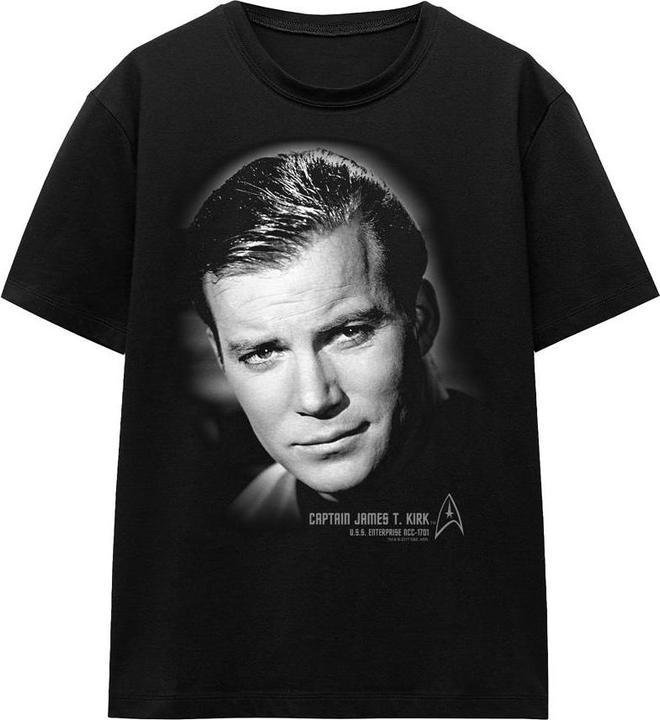 Actual product image Unisex Adult Captain Kirk Portrait T-Shirt (XXL)