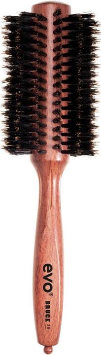 Evo Bruce Bristle Radial Brush 28mm - Small Styling Brush with Natural Boar Bristles for Women and M