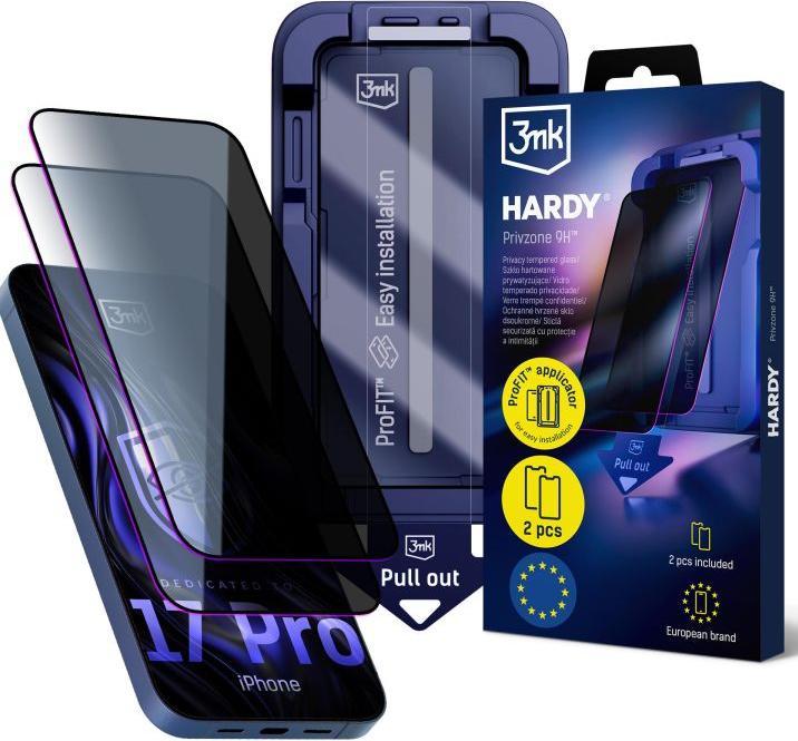 Produktbild 3MK Hardy Privzone 9H - Apple iPhone 17 Pro (Apple iPhone 17 Pro)