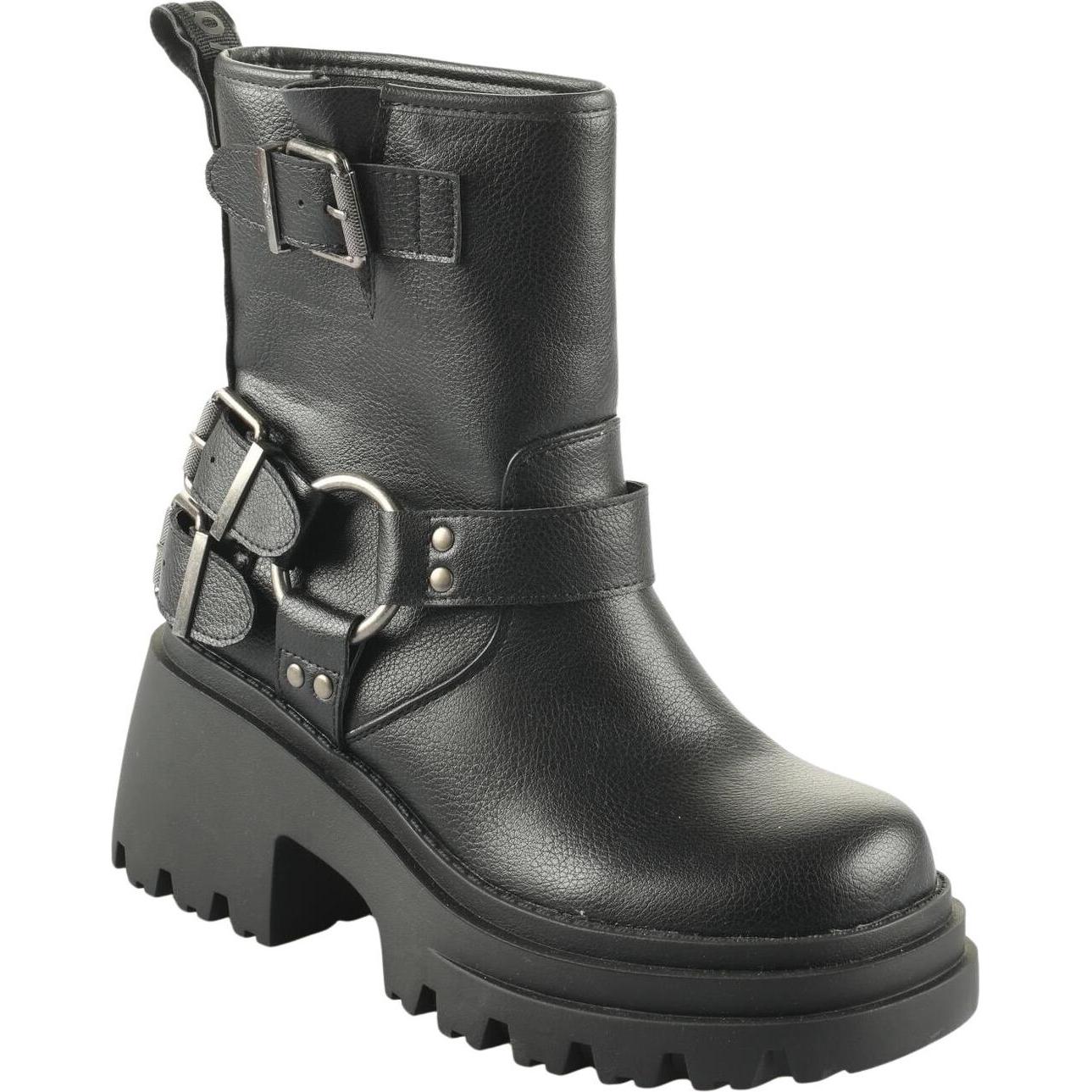 Buffalo, Damen, Boots + Stiefel, damen stiefeletten bravr biker lo, Schwarz, (41)