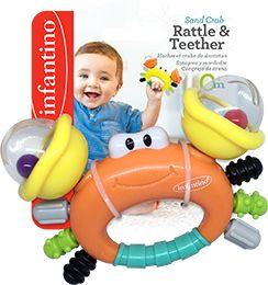 Actual product image Infantino INF Rattle & teether sand crab