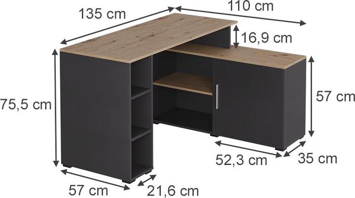 Produktbild Vicco Rudy (135 x 110 x 75.50 cm)