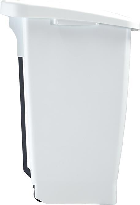 Actual product image Rossignol MOBILY Waste bin plastic 60 L white mobile waste bin with pedal and carrying handle (60 l)