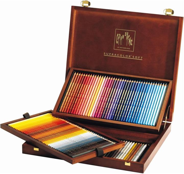 Produktbild Caran d'Ache Supracolor Aquarelle Holzkoffer (120 x)