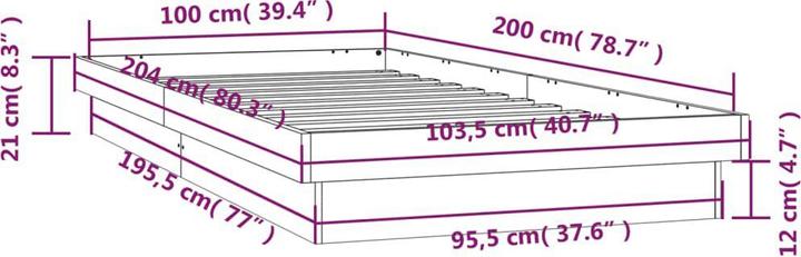Actual product image VidaXL Klea (100 x 200 cm)