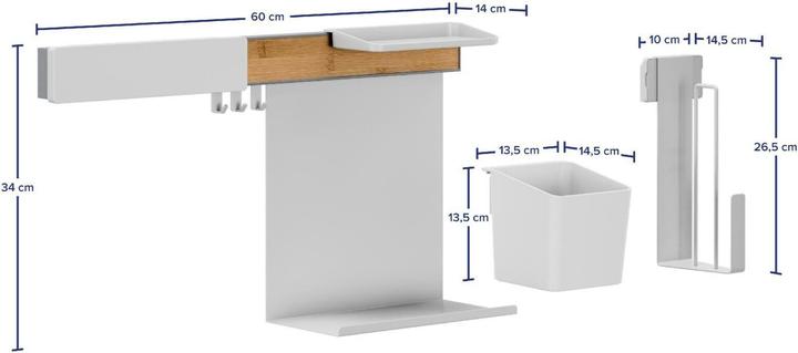 Image du produit tesa Organiseur de cuisine Combi-Set L à coller