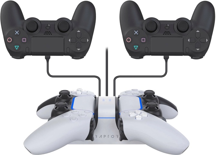 Actual product image Raptor Gaming CS200 USB Dual Charging Station (PS5)