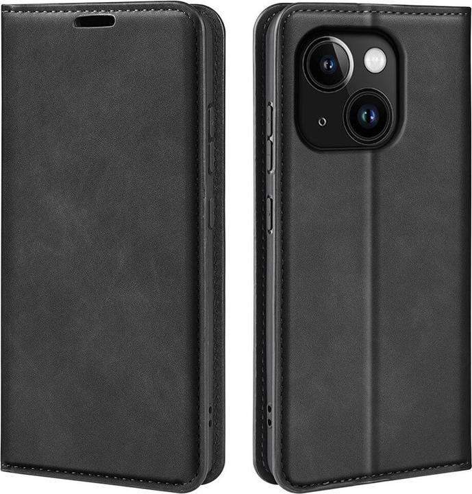 Produktbild Cover-Discount iPhone 15 - Stand Flip Case Hülle schwarz (Apple iPhone 15)