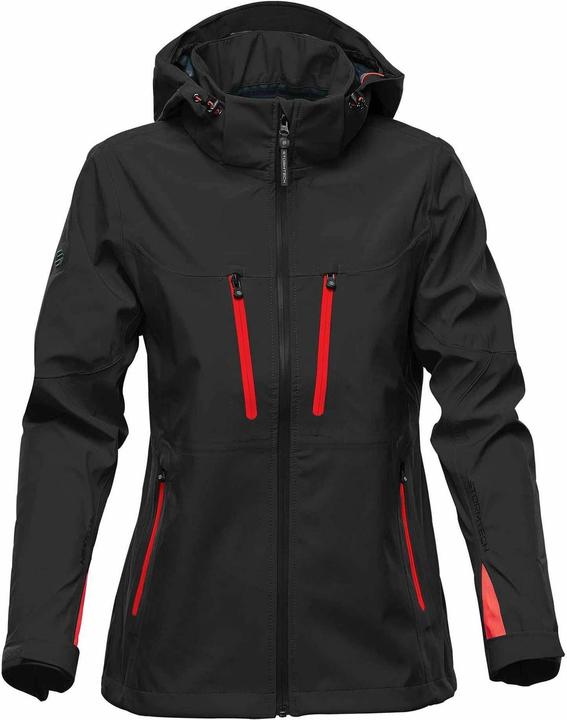 Bright red, Black