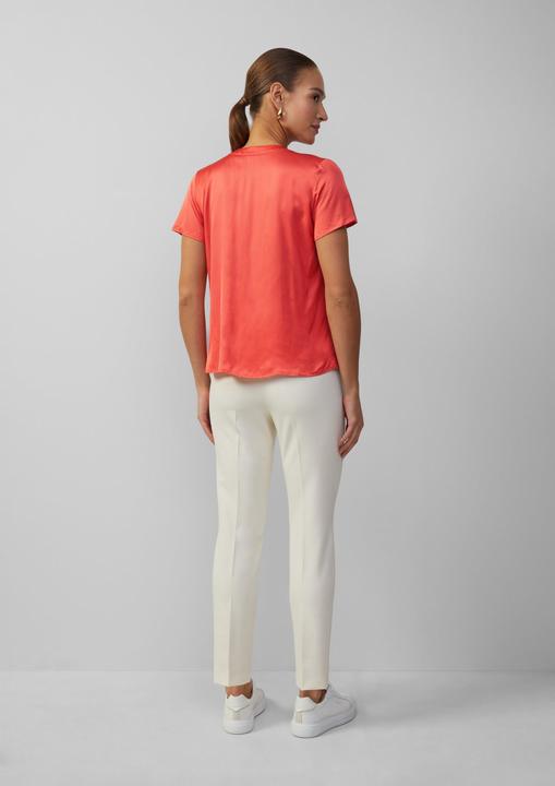 Produktbild S.Oliver Bluse Satinbluse aus Viskose mit verdeckter Knopfleiste (40)