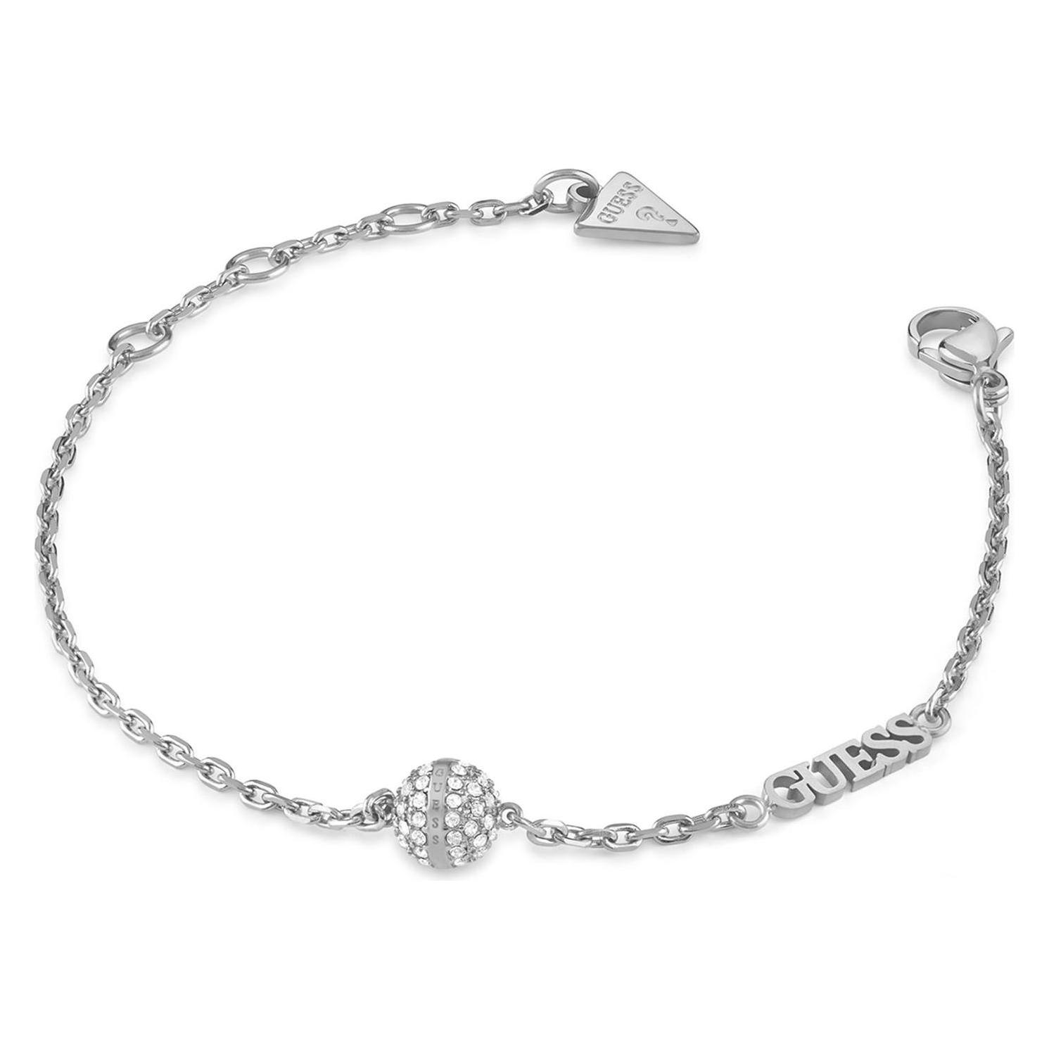 Guess, Armschmuck, - Charmantes Calypso Stahlarmband JUBB04456JWRH - Länge, 14, 5 Cm, (14.50 cm, Edelstahl Und Glas)