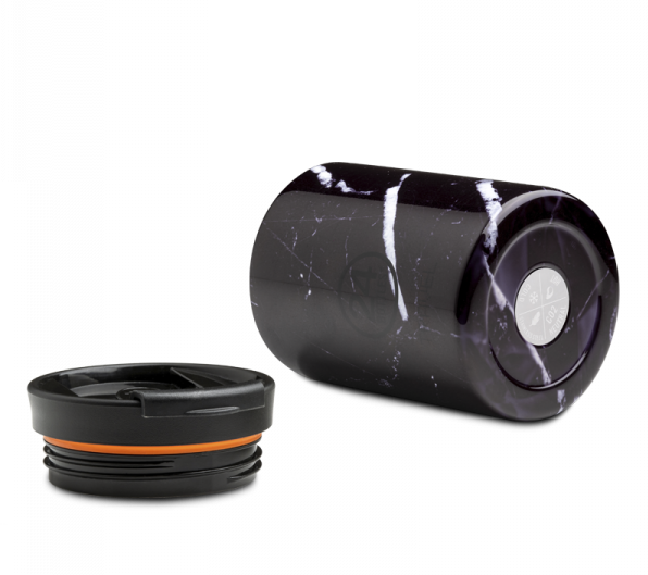 Actual product image 24 Bottles Thermo mug Travel Tumbler 0.35 l Black Marble