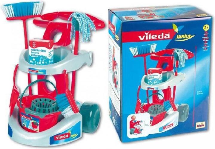 Actual product image Theo Klein Vileda broom trolley