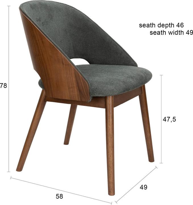 Produktbild Dutchbone Chair Velore Green