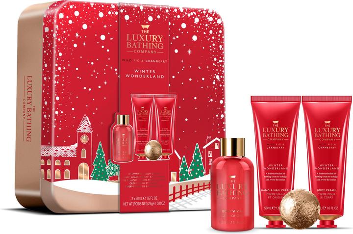 Grace Cole Körperpflege-Geschenkset in der Dose - Feige & Cranberry, 4 Stück (Körperpflegeset)