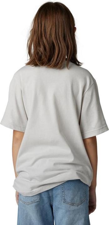 Actual product image Fox Tee 23 Yth Shield Ss Lt Gry Ym (M)