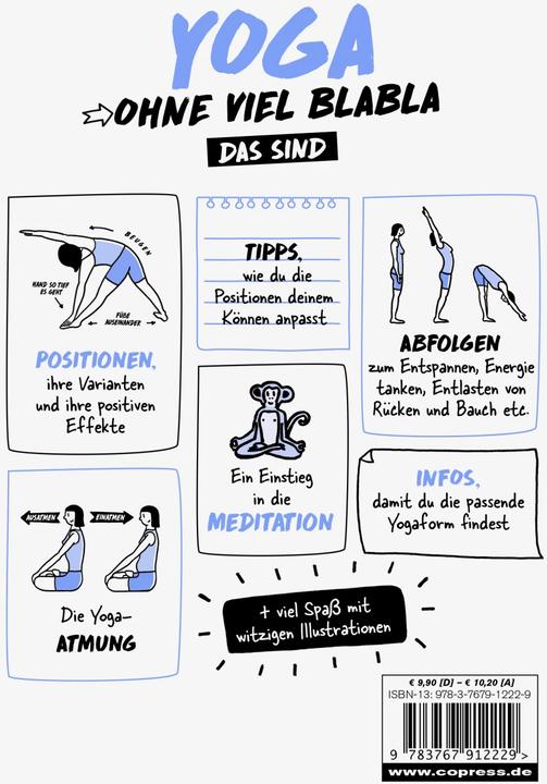 Produktbild Yoga ohne viel Blabla (Deutsch, Dominique Casaux, 2018)