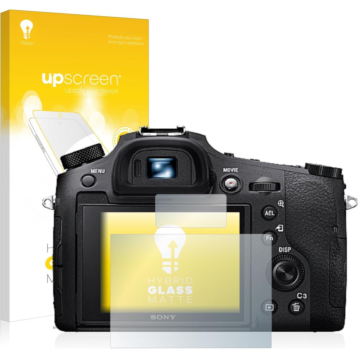 upscreen Reflection Shield Panzerglasfolie Matt (Displayschutz, Cyber-Shot DSC-RX10 IV), Kameraschutz