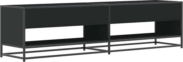 Actual product image vidaXL TV cabinet Lowboard TV cabinet TV table black wood-based material (180.50 x 40 x 46 cm)