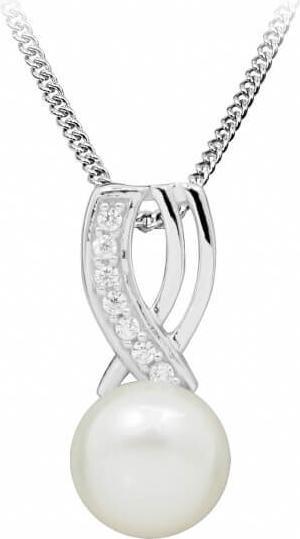 Immagine prodotto Silver Cat Collana fine con perle e zirconi SC397