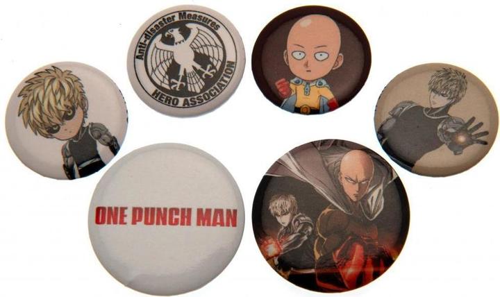 Image du produit One Punch Man Boutons Set d'épingles 6Erpack