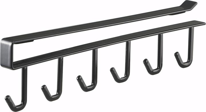 Actual product image Yamazaki TOWER bottom shelf hook rail