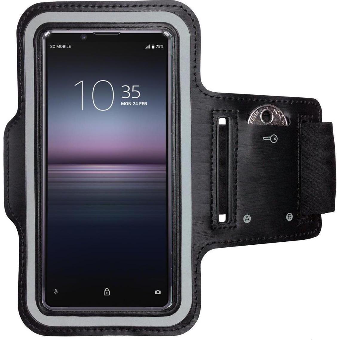 CoverKingz Sportarmband für Sony Xperia 1 II, Smartphone Sportarmband, Schwarz