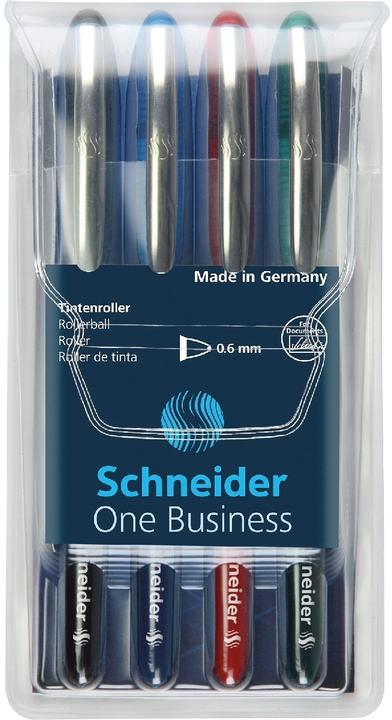 Image du produit Schneider Kugelschreiber (Bleu, Noir, Rouge, Vert, 4x)