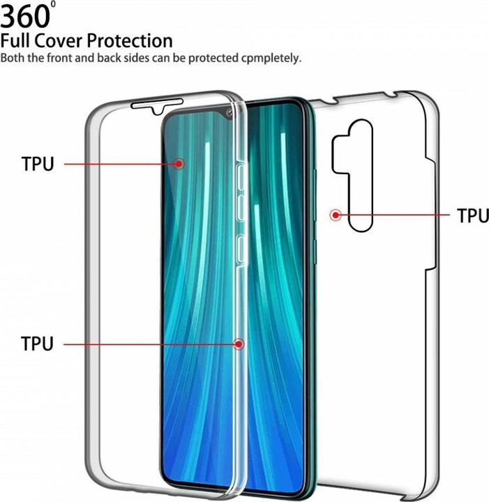 Image du produit Screenguard 360° Screen & Body Protector Xiaomi Redmi Note 8 Pro Housse avec film (Xiaomi Redmi Note 8 Pro)