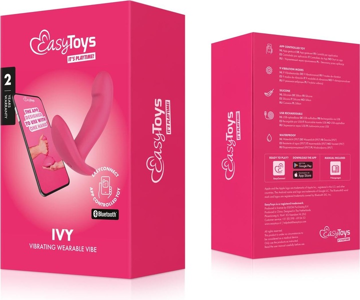 Immagine prodotto Easytoys EasyConnect - Vibratore indossabile controllato tramite app