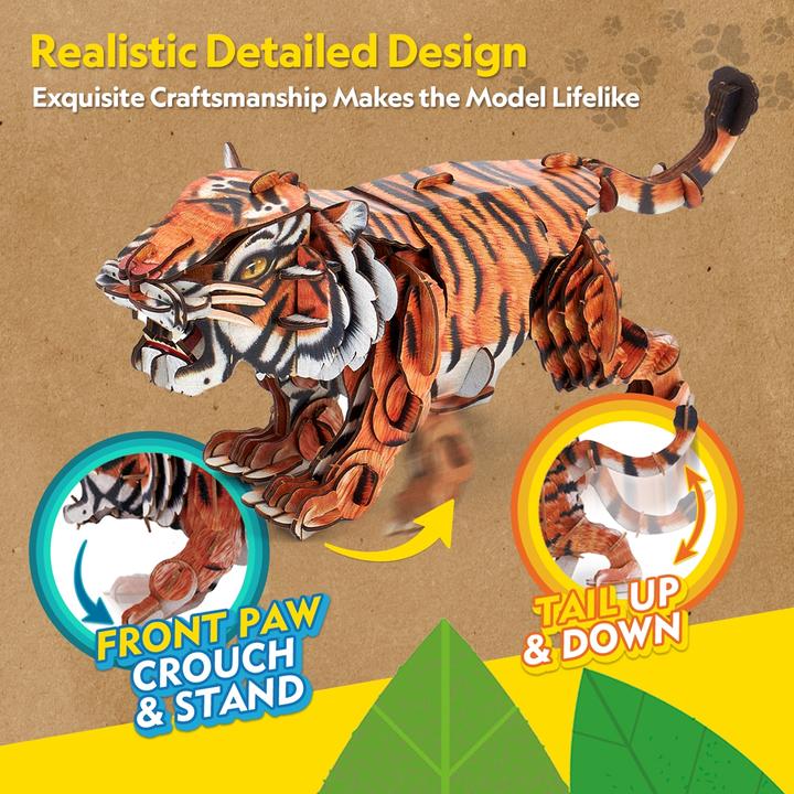 Productafbeelding Cubicfun 3D Puzzle Tiger 87 Teile (87 onderdelen)