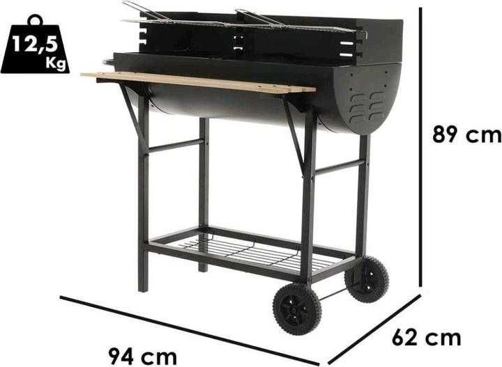Image du produit Royal Food CB 300 X Barbecue à charbon Grilles de cuisson en acier inoxydable Surface de cuisson 2886 qcm (37 cm)