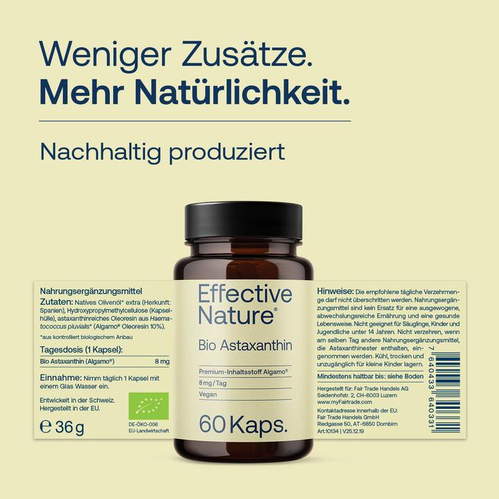 Immagine prodotto Effective Nature Bio Astaxanthin (60 pz., Pillole)